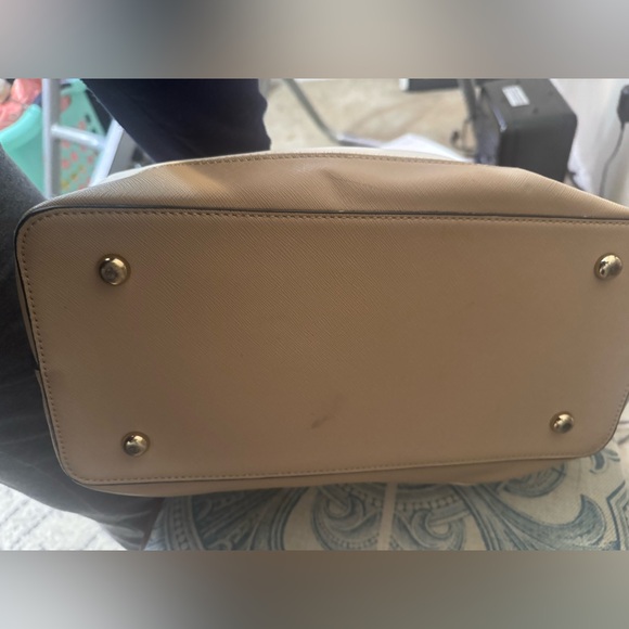 Large bag from SHEIN striped 3 compartment tan/white - Picture 5 of 7